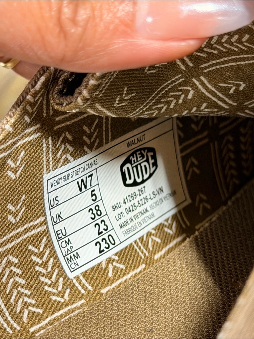 Hey Dude Tan Canvas Slip-On Mules - Picture 5 of 5